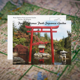 Point Defiance Park Japanese Garden Travel Foto Postkarte