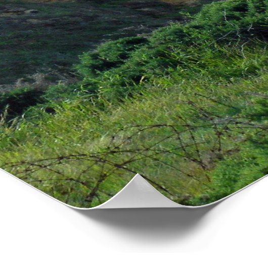 Point Du Hoc Normandy, Frankreich Poster (Ecke)