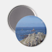 Point du Raz, Frankreich Magnet (Vorderseite/Rückseite)
