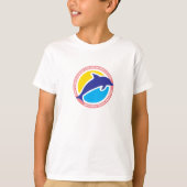 Point Fermin Grundschule Motto Dolphin Farbe T-Shirt (Vorderseite)