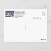 Point Iroquois Lighthouse Post Card Postkarte (Rückseite)