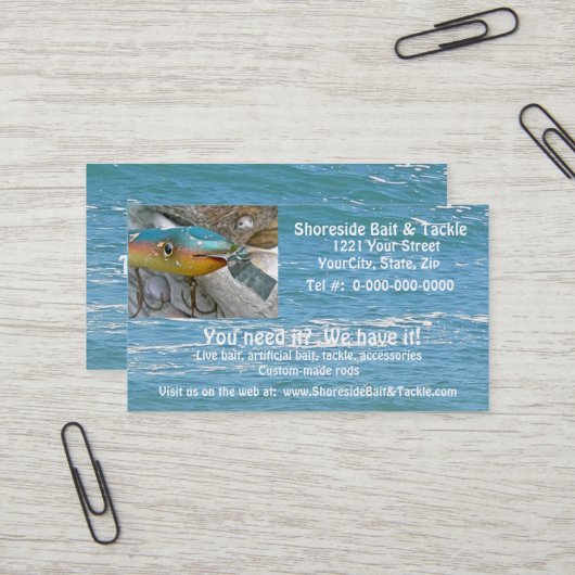 Point Jude Cape Codder Angelköder Geschäftskarte Visitenkarte (Vorderseite/Rückseite Beispiel)