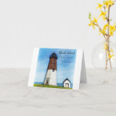 Point Judith Leuchtturm Rhode Island Karte (Gelbe Blume)