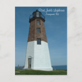 Point Judith Lighthouse Postcard Postkarte (Vorderseite)
