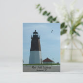 Point Judith Lighthouse Postcard Postkarte (Stehend Vorderseite)