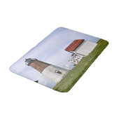 Point Judith Lighthouse, Rhode Island Bath Mat Badematte (Schrägansicht)