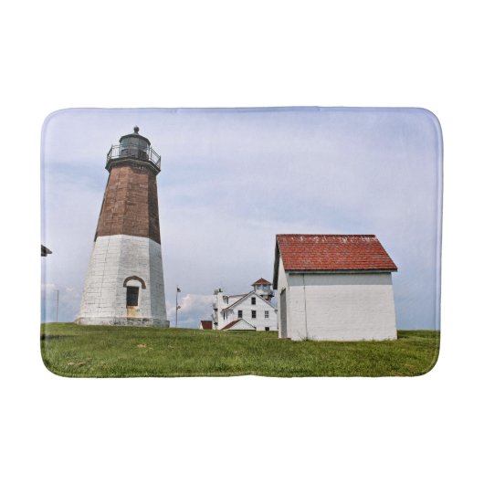 Point Judith Lighthouse, Rhode Island Bath Mat Badematte (Vorderseite)