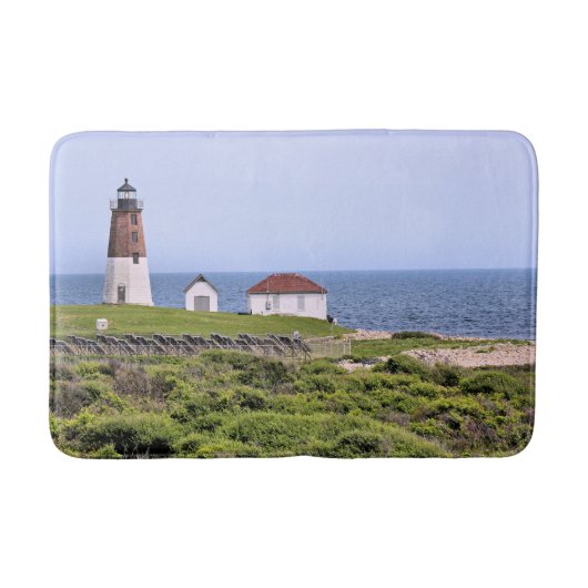 Point Judith Lighthouse, Rhode Island Bath Mat Badematte (Vorderseite)