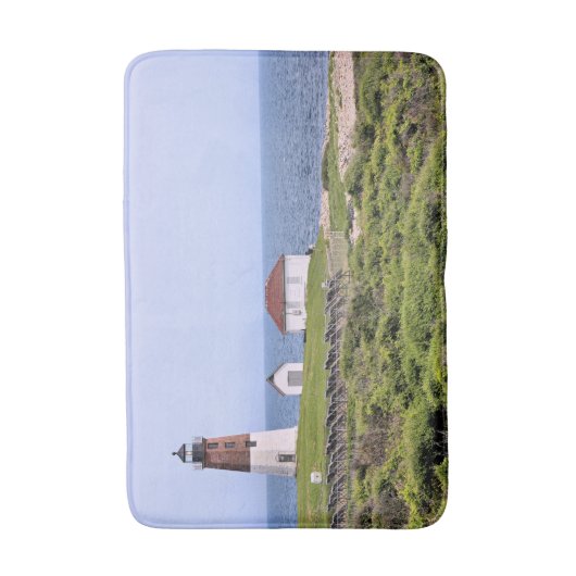 Point Judith Lighthouse, Rhode Island Bath Mat Badematte (Vorderseite Vertikal)