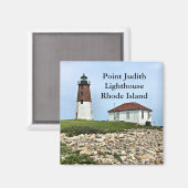 Point Judith Lighthouse, Rhode Island Magnet (Vorderseite/Rückseite)