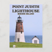 Point Judith Lighthouse, Rhode Island Postcard Postkarte (Vorderseite)