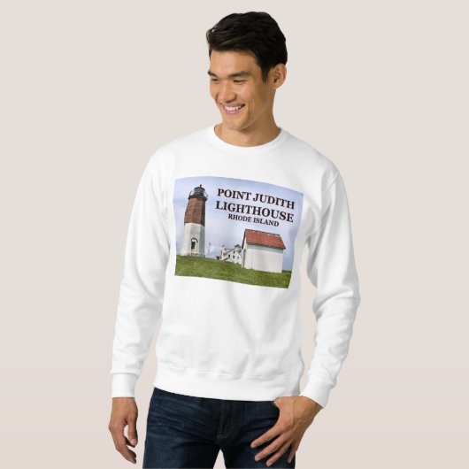 Point Judith Lighthouse, Rhode Island Sweatshirt (Vorne ganz)