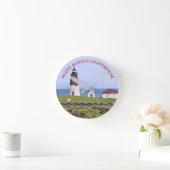 Point Judith Lighthouse, Rhode Island Wall Clock Runde Wanduhr (Zuhause)