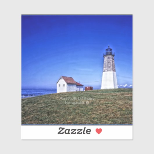 Point Judith Lighthouse, RI Aufkleber (Blatt)