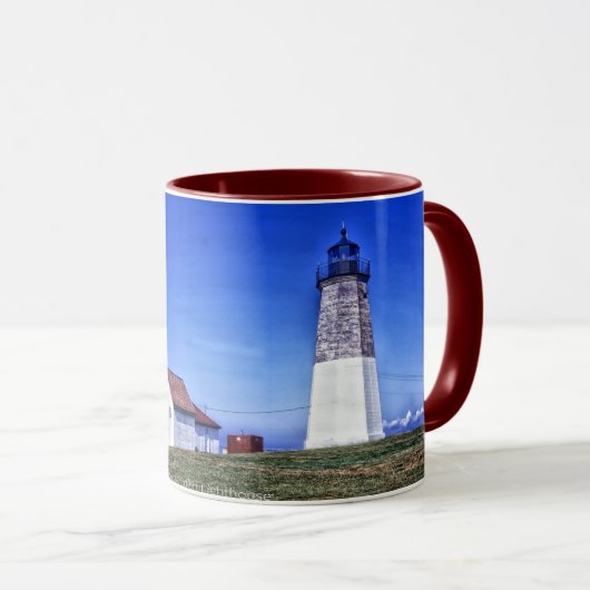 Point Judith Lighthouse, RI Tasse (VorderseiteRechts)