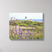 Point Judith Lighthouse, RI Wrapped Canvas