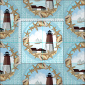 Point Judith Lighthouse Stoff (Kachel)