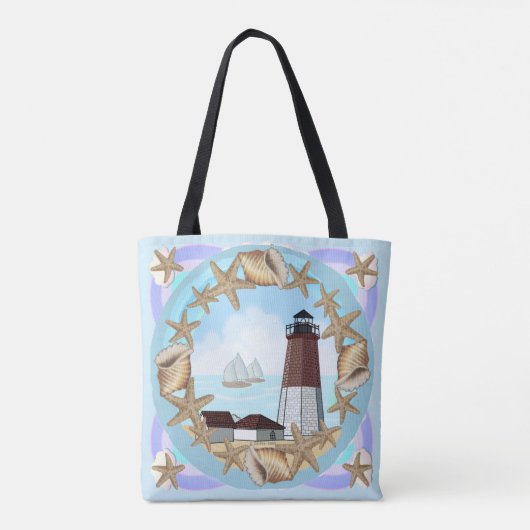 Point Judith Lighthouse Totbag Tasche (Rückseite)
