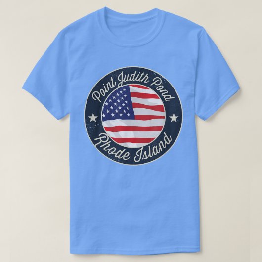 Point Judith Pond - Patriotische Rhode Island Souv T-Shirt (Design vorne)