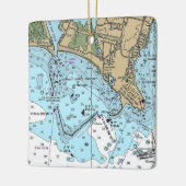 Point Judith Rhode Island Chart Keramikornament (Links)
