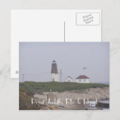 Point Judith, Rhode Island Postkarte (Vorne/Hinten)