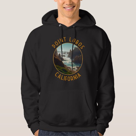 Point Lobos California Störkreis Hoodie (Vorderseite)