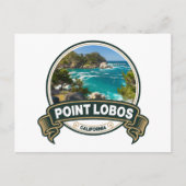 Point Lobos California Travel Abzeichen Postkarte (Vorderseite)