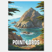 Point Lobos California Travel Magnet (Vorderseite)