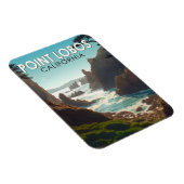 Point Lobos California Vintage Magnet (Rechte Seite)