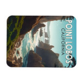 Point Lobos California Vintage Magnet (Horizontal)