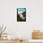 Point Lobos California Vintage Poster (Küche)