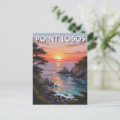 Point Lobos Kalifornien Reise Postkarte (Stehend Vorderseite)