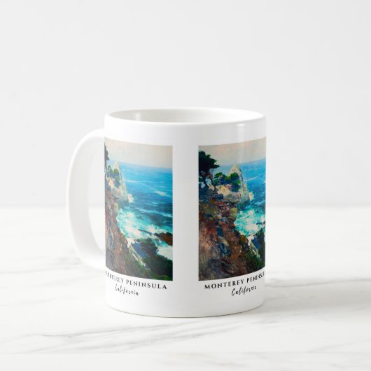 Point Lobos Monterey Halbinsel California Seascape Kaffeetasse (Vorderseite Links)