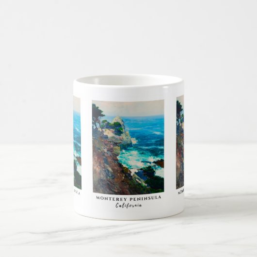 Point Lobos Monterey Halbinsel California Seascape Kaffeetasse (Mittel)