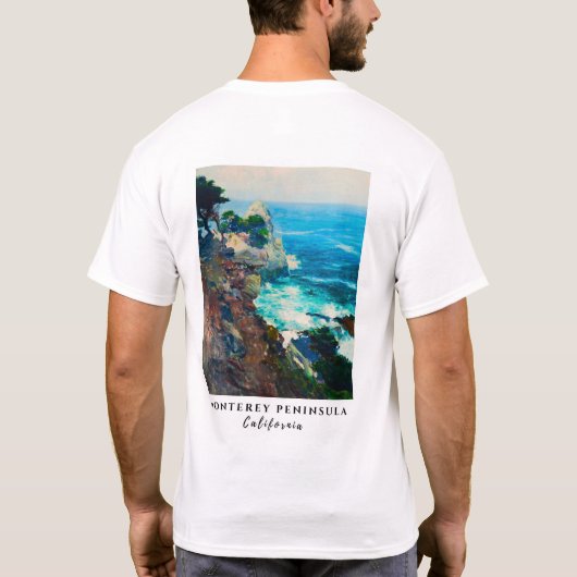 Point Lobos Monterey Halbinsel California Seascape T-Shirt (Rückseite)
