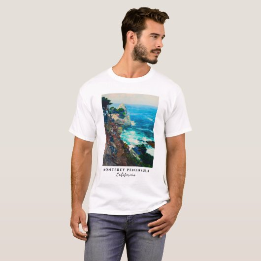 Point Lobos Monterey Halbinsel California Seascape T-Shirt (Vorne ganz)