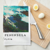 Point Lobos Monterey Halbinsel Kalifornien Küste Geschirrtuch (Viertel Falte)