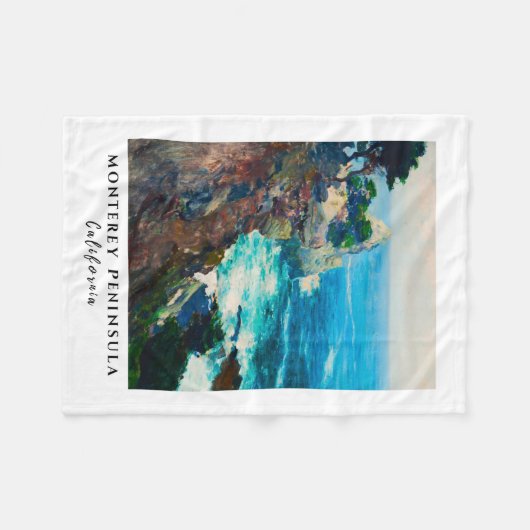 Point Lobos Monterey Halbinsel Küste Kalifornien Fleecedecke (Vorderseite (Horizontal))