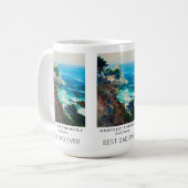Point Lobos Monterey Peninsula California Best Dad Kaffeetasse (Vorderseite Links)