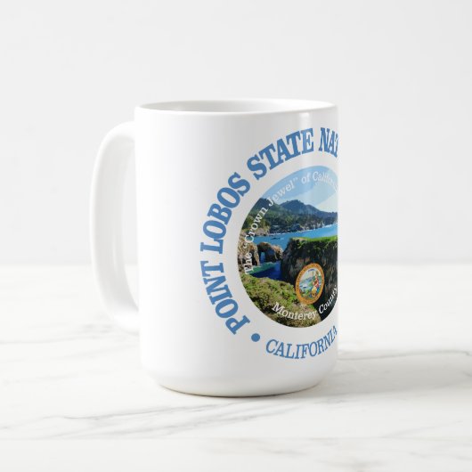 Point Lobos SNR Kaffeetasse (Vorderseite Links)
