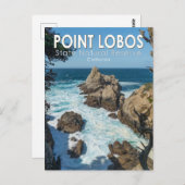 Point Lobos Staat Natural Reserve Kalifornien Postkarte (Vorne/Hinten)