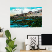 Point Loma and Lighthouse at Low Tide Poster (Heimbüro)