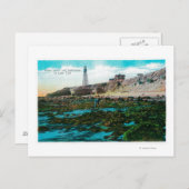 Point Loma and Lighthouse at Low Tide Postkarte (Vorne/Hinten)