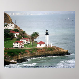 Point Loma Lighthouse nahe San Diego, Kalifornien Poster