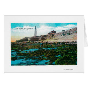 Point Loma und Leuchtturm bei Ebbe