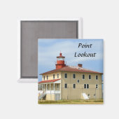 Point Lookout Lighthouse Magnet (Vorderseite/Rückseite)