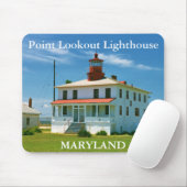 Point Lookout Lighthouse, Maryland Mousepad (Mit Mouse)