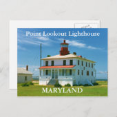 Point Lookout Lighthouse, Maryland Postcard Postkarte (Vorne/Hinten)