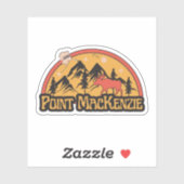 Point MacKenzie, Alaska-Sticker Aufkleber (Blatt)