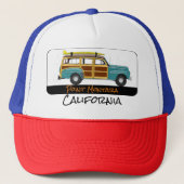 Point Montara, Kalifornien Surf Woody Trucker Hat Truckerkappe (Vorderseite)